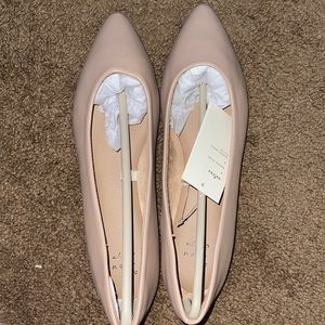 Beige flats
